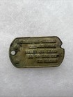 Ww2 Us Army Dog Tag Single T43 New York  cc925