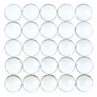 12mm  1 2   Round Glass Cabochons - 50 Pack - Clear Magnifying Dome - 0 5 Inch