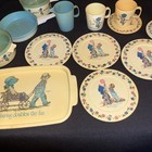 Vtg Holly Hobbie Chilton - Play - Dishes Children - 1984 American Greeting 15 Pc
