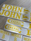 12 Decal Set Fits John Deere Model B Styled Tractor  - New Free Shipping