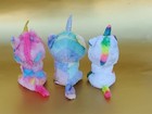 Ty Beanie Baby Boos Plush Stuffed Animals Lot Of 3 Unicorns