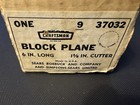 Vintage Craftsman 107-37032 Block Plane W adjustable Throat W original Box