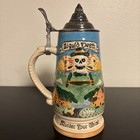 Liquid Death Prost Mortem Beer Stein Hand Painted Rare Discontinued Oktoberfest