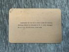 Antique 1904 National Railway Exchange Courtesy Card New York Railroad Pass