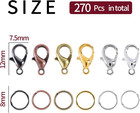 Lobster Claw Clasps And Open Jump Rings Set  6 Colors Lobster Clasps For Jewelry