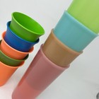 Vintage Tupperware Sippy Cups Primary Color Bell Tumblers Pastel Set Lot Of 9