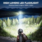 2pack Rechargeable Flashlights  Super Bright High Lumens 2 Pack Black