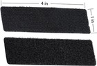 20 Sets Heavy Duty Hook   Loop Adhesive Strips 1x4    Black Sticky Back Fastener