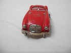Vintage Red Litho Small  Friction Wind Up Car Tin Toy Made In Japan