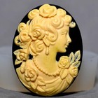 Lady Silicone Mold Cameo Resin Polymer Clay Sugarcraft Mold