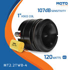 Prv Motorcycle Bullet Tweeter 2 25  Short Horn 120watt 4ohm Mt2 2twb-4 Neodymium