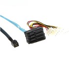 Mini Sas Hd Sff-8643 To 4x Sas Sff-8482 With Power Server High Speed Cable