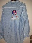 Jerry Garcia Owned   Worn Grateful Dead Embroidered Denim Shirt With Signed Coa 