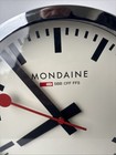Mondaine Wall Clock Sbb Cff Ffs Swiss Railway Rare Style Works  Switzerland
