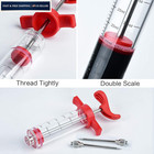 Meat Injector Syringe  1-oz Plastic Marinade Turkey 1oz Large  Red