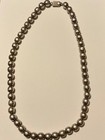 Vtg  Sterling Silver 925 Mexico Taxco Beaded Necklace Box Clasp 24    