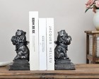  Vintage Antique Dog Bookends decorative Book Ends For Shelves creative Black
