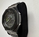 Casio G-shock Ga2100 Custom Stealth Black Metal Mod Analog Digital Watch Casioak