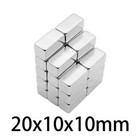 5 10 25 Pcs 20x10x10mm N52 Super Strong Block Magnets Rare Earth Neodymium