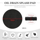 2pcs Oil Drain Splash Pad  18  Round Oil Change Mat No Splatter 2 Pcs 18 Inches