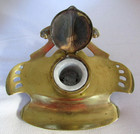 Antique Art Nouveau Brass Desktop Inkwell Ges-gesch Germany Newport Ri Estate