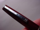 Vintage Osmiroid Maroon Brown Fountain Pen England Italic Broad Gold Tip