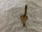 Vintage Cast Brass Double Coat Hook 