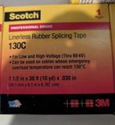 6 Rolls Of Black Scotch   Linerless Rubber Splicing Tape 130c  1-1 2 In X 30 Ft