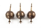 English Georgian Style Grandfather Clock Brass Finials   1920s Great Quality