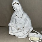       vtg Madonna With Child Jesus Porcelain Nightlight  Virgin Mary Jesus Lamp