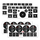 4pcs Decorative Car Button Stickers Cars Interior Accessories