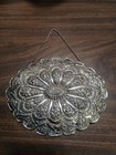 Vintage Turkish Wedding Mirror  925 Sterling  Silver 8   x6  1 2  