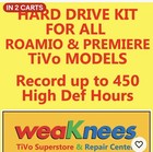 3tb  450 Hours Of Hd  Tivo Roamio   Premier Hdd Upgrade From Weaknees - Wd Green