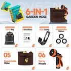 Expandable Garden Hose 25 50 75 100 150ft Flexible Water Hose W  Spray Nozzle
