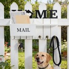 Rustic Wall Key Holder With Shelf   Hooks - Wall Mounted Mail Organizer For E   