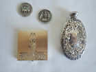 Lot 250 Grams Sterling Silver Not Scrap Flask Compact   Coins Guaranteed 