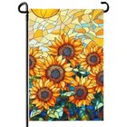Fall Garden Flag 28x40 In Double Sided Sunflower Garden Flag For Summer Autumn 