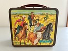 Vintage Aladdin Industries  bonanza  Metal Lunchbox With Western Scene