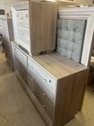 Bedroom Set  Queen Size Headboard  Cream  Color