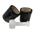 5  X 1000ft 80 Gauge 12 Rolls Stretch Film Hand Wrap Handle Black