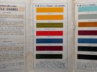 Vintage C 1910s Sherwin Williams Motorcycle Paint Sample Chip Foldout Brochure