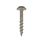 100 Pack  8 X 1  Deck Screws Square Drive Round Washer Head Wood Deep Coarse