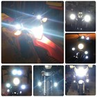 2pcs 3inch Round Led Work Light Bar Spot Pods Blue Halo Driving Fog Offroad 4wd