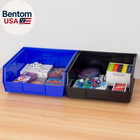 30235 Akrobins Plastic Storage Bins  Space-saving Stackable Bins For Garage  Pan