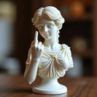 Creative Goddess Middle Finger Statue Ornament Desktop Home Crafting Decoration