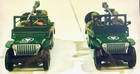 Toy Soldier New Boxed W  Britain 2 Us Army Ww2 Jeeps Machine Guns 5 Men Lot 1976