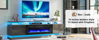 Fireplace Tv Stand  Modern Entertainment Center For Tvs Up To 80     Tv
