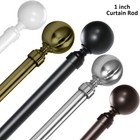 1 Inch Adjustable Double Drapery Curtain Rod Set 28 -48   48 -84   84 -120 