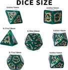 Role Playing Dice Set  Acrylic  7 Polyhedral Dice For Dungeons And Dragons