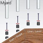 Myard 3 4 Baluster Connectors 100pcs For 50 Round Balusters W stainless Steel